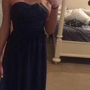 Strapless prom dress